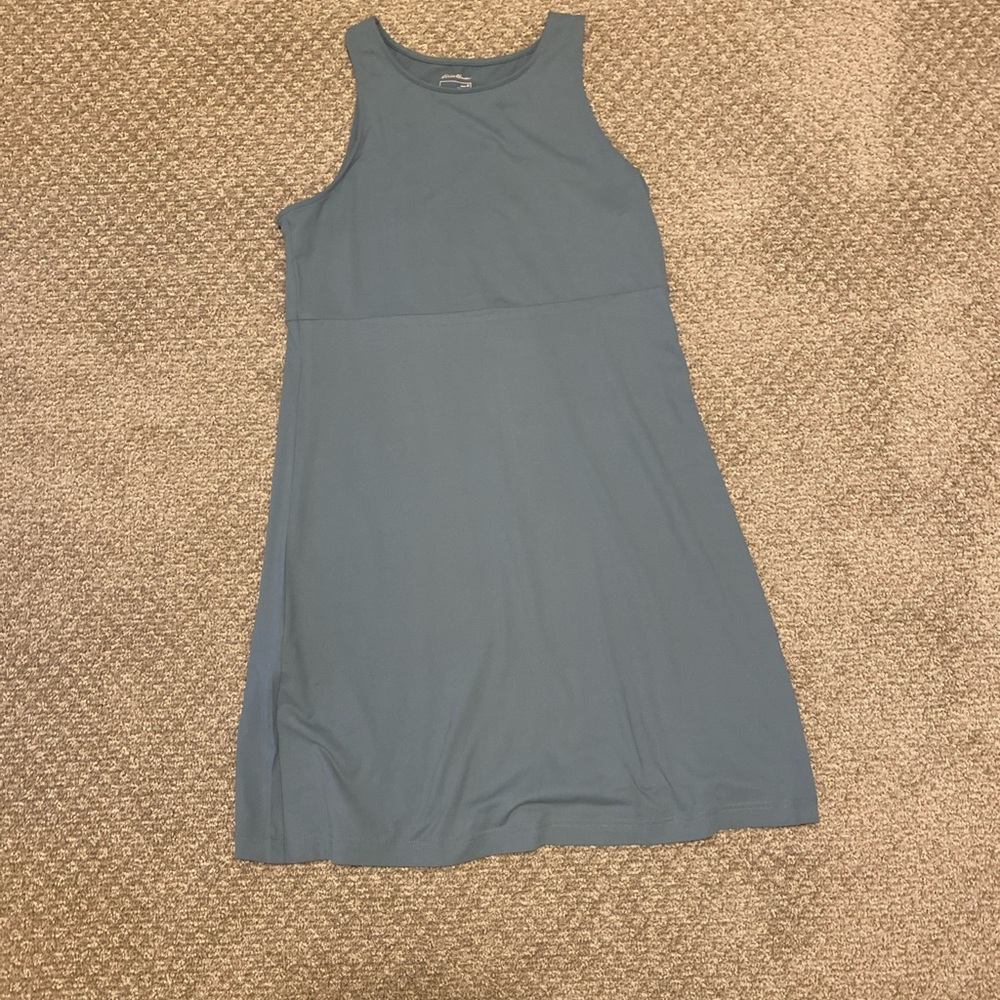 NWOT Eddie Bauer size M Blue Sleeveless Dress Very Soft!